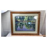 Tranquil Garden Pond Art Print