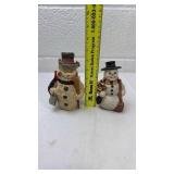 Set of 3 Holiday Snowman Figurines