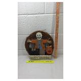 Halloween Wreath and Pumpkin Wall Decor Set