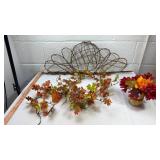 Fall Maple Leaf Garland with Wire Branch
