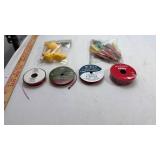 Holiday Craft Supply Bundle - Ribbon Spools and Dauber Brushes