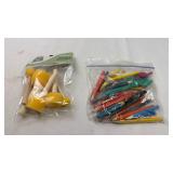 Holiday Craft Supply Bundle - Ribbon Spools and Dauber Brushes