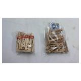 Craft Supply Bundle - Wooden Clothespins and Zipper Slides