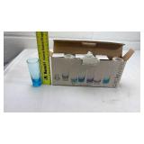 Circleware Blue Velvet Shot Glass Set