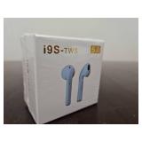 i9S-TWS 5.0 Wireless Bluetooth Earbuds Blue. SEALED!