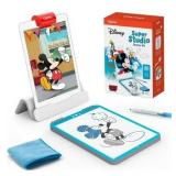 Osmo - Super Studio Disney Mickey Mouse & Friends Starter Kit - Age 6-12 - Learn Disney Drawings, 100+ Cartoon Drawings, Erasable Drawing Board, Sketchbook, Drawing Pad, Art Sets, STEM Educational Toy