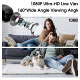 2025 Upgraded Small Hidden Spy Camera Wireless Indoor - WiFi Small Cameras Hidden Wireless - 1080P HD Home Security Camera - Nanny Camera for Pet, Baby - Motion Detection, Night Vision (A9)
