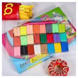 CiaraQ Polymer Clay Kit, Mini Modeling Clay Set for Kids/Beginners/Artist, 24 Colors