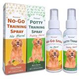 Pet No-Go & Puppy Potty Training Spray - Pet Deterrent Spray for Stop Chewing, Pee Here Corrector Spray for Dogs and Cats, 3.38 Fl Oz/100ml Kit