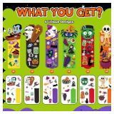 OCHIDO 24 Sets Halloween Crafts for Kids, DIY Halloweens Bookmarks, Halloween Arts and Crafts for Kids, Bookmarks Bulk for Holiday Decorations, Classroom Prizes, Goodie Bag Stuffers, Trick or Treat
