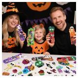 OCHIDO 24 Sets Halloween Crafts for Kids, DIY Halloweens Bookmarks, Halloween Arts and Crafts for Kids, Bookmarks Bulk for Holiday Decorations, Classroom Prizes, Goodie Bag Stuffers, Trick or Treat