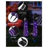 Halloween Witches Legs Decor Leg Yard Stakes Stake Wreaths Feet Door Crashing Garden Party Porch Wicked Hanging House Foot Outdoor Decorations (Purple)