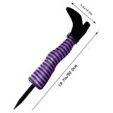 Halloween Witches Legs Decor Leg Yard Stakes Stake Wreaths Feet Door Crashing Garden Party Porch Wicked Hanging House Foot Outdoor Decorations (Purple)