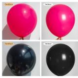 130-Pack Black & Hot Pink Balloon Garland Kit - 18/12/10/5 Inch Different Sizes Latex Balloons for Bachelorette, Neon Party, Birthday Party Decorations