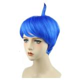 Joy Wig Short Blue Costume Cosplay Wigs for Halloween