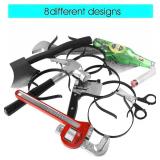 TUPARKA 8 Pieces Halloween Horror Hair Bands Zombie Headbands Cleaver Axe Scissor Hammer Pattern Headbands for Halloween Scary Costume Party Decorations