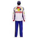 Mens Ricky Bobby Costume Talladega Nights Cosplay Racing Full Outfits Set Large