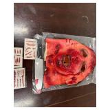 Scary Head Mask with Scars on Face, Horror Latex Adults Face Masks for Cosplay Decor Party Props