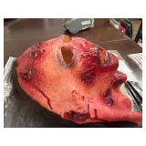Scary Head Mask with Scars on Face, Horror Latex Adults Face Masks for Cosplay Decor Party Props