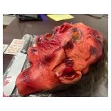 Scary Head Mask with Scars on Face, Horror Latex Adults Face Masks for Cosplay Decor Party Props