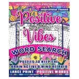 Inspirational Word Search for Adults, Teens & Seniors: Large Print Word Search Puzzle Book to Keep the Brain Active & Mind Relaxed with Positive, Uplifting & Good Vibes Words