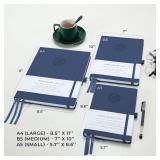 Smart Planner Pro   Undated Daily Planner   Small A5   Achieve Goals & Increase Productivity   Weekly, Monthly, Work Sections, Organizer Diary with Back Pocket, 3 Satin Bookmarks & Pen Holder