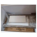 Gracie Wood Upholstered Counter Height Barstool Brushed Gray/Flax - Nathan James - Retail: $200