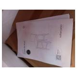 Gracie Wood Upholstered Counter Height Barstool Brushed Gray/Flax - Nathan James - Retail: $200