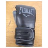 Everlast PowerLock2 Boxing Training Gloves 14 Oz Black/Gray SINGLE RIGHT HAND ONLY, NO LEFT