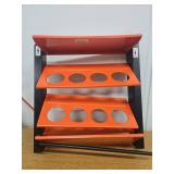 TORACK Spray Paint Can Holder Wall Mount, Heavy Duty Metal Spray Can Holder for Garage, Paint Can Storage Rack for Shop, Holds Up to 100 lbs (Missing Screws)