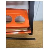 TORACK Spray Paint Can Holder Wall Mount, Heavy Duty Metal Spray Can Holder for Garage, Paint Can Storage Rack for Shop, Holds Up to 100 lbs (Missing Screws)