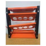 TORACK Spray Paint Can Holder Wall Mount, Heavy Duty Metal Spray Can Holder for Garage, Paint Can Storage Rack for Shop, Holds Up to 100 lbs (Missing Screws)