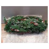 9ft. Glittery Mountain Spruce Garland with Clear Lights