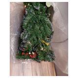 9ft. Glittery Mountain Spruce Garland with Clear Lights