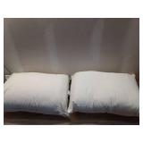 SensorPEDIC Position Fiber Filled Bed Pillow with Cotton Cover, 2 Count (Pack of 2), White