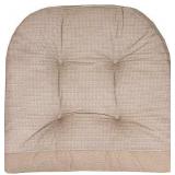 Pack of 4 - Chair Cushions Premium Pads Non Skid Slip Backed Set - Retail: $60