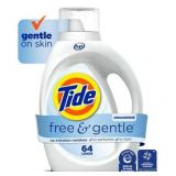 Tide Free & Gentle Laundry Detergent Liquid  84 fl oz  64 loads