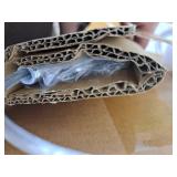 Modern Ring Floor Lamp Brushed Nickel Finish - Threshold: ETL Listed, Cotton/Polyester Shade, Metal Body - Retail: $70