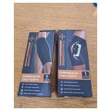 Tommie Copper Sport Compression Knee Support Sleeve - L/XL: Joint Support, Polyester and Tommie 14-18" Copper Sport Compression Calf Sleeve - L/XL: Muscle Support for Legs Pack