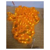 Christmas Decorations Orange Chain Lights, 10FT 160 LEDs Battery Operated Plastic Chain String Lights with 8 Modes & Timer, Christmas Holiday Party