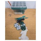 CNNIK 5pcs 60 Cells Seed Starter Tray with Grow Light Indoor Seeds Starter Kit with Lid Plastic Planting Trays Mini Greenhouse Garden