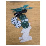 CNNIK 5pcs 60 Cells Seed Starter Tray with Grow Light Indoor Seeds Starter Kit with Lid Plastic Planting Trays Mini Greenhouse Garden