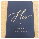 His & Her Wedding Vow Books Set 2025