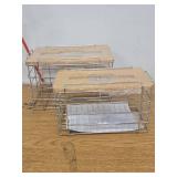 2 Pack Trash Grocery Bag Holder Wall Mounted Design, Silver Extra Large Plastic Garbage Bag Dispenser Holder with Bamboo Lid, Kitchen Organizers and Storage Container Under Sink Large Capacity