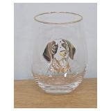 Onebttl German Shorthaired Pointer Gifts for Women, Dog Mom, Dog Lover Gifts for Women Dog Owner, 17 Oz Stemless Wine Glass
