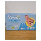 YOYOBOO Disposable Newborn Diapers, Hypoallergenic, Superior Absorbency & Lightweight, Designed to Reduce Baby