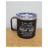 Niduilef Gift For Dad- Birthday Gifts For Dads From Daughter, Son, Kids- Birthday Presents for Father, Daddy, Papa, Men -Father Cofee Mug 14 Oz