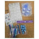 Winter Wonderland Party Favors Set with Snowflake Wands, Stamps, Pencils, Teen Party Supplies and Decorations (frozen party-122)