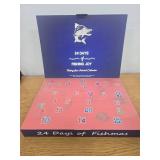 Fishing Advent Calendar 2025, 24 Day Fishing Lure Countdown Calendar, Xmas Fishing Gift Christmas Countdown Fish Tackle Set Fishing Tackle for Father Lovers Boyfriend Brother (Style 1)