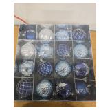 3 Count of 16ct Blue and Silver Christmas Ornaments Set for Xmas Trees, 3.15" Shatterproof Christmas Tree Decorations Hanging Ball Ornaments for Holiday Party Decor